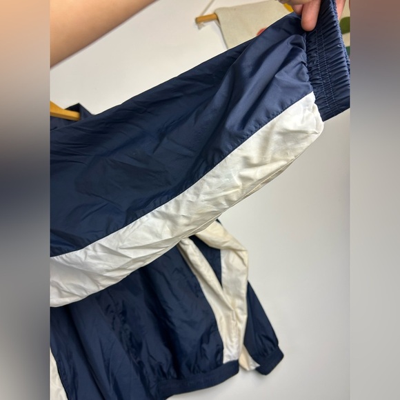 VTG Adidas Navy-White Windbreaker Football Trojans Varsity College Jacket Xl - Picture 5 of 16